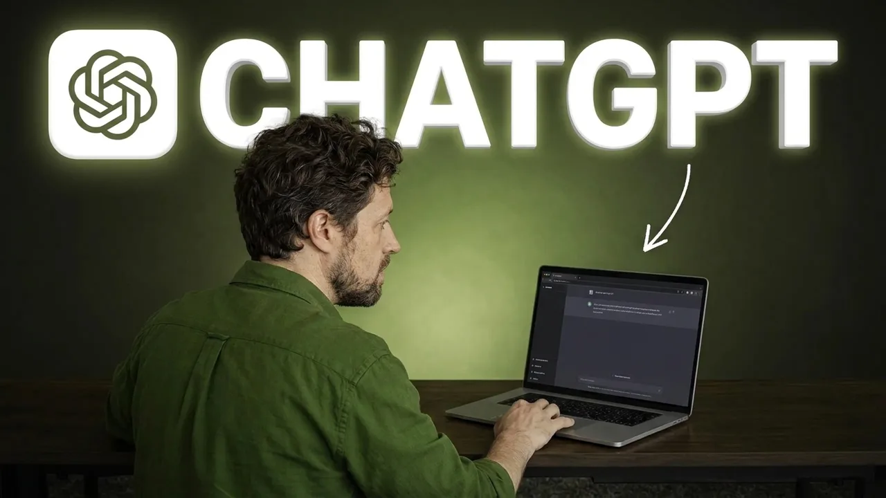 Farsi trovare da ChatGPT: Valerii Yerokhin alla scrivania controlla dal laptop come gli assistenti AI leggono il suo sito